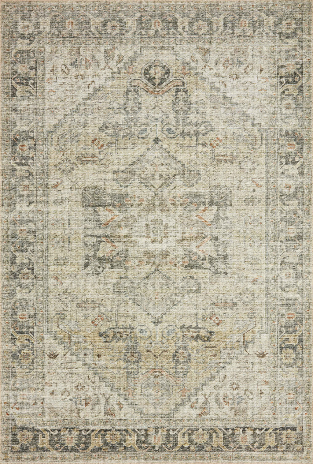 Natural Sand Oriental Area Rug 5' x 7' R924070