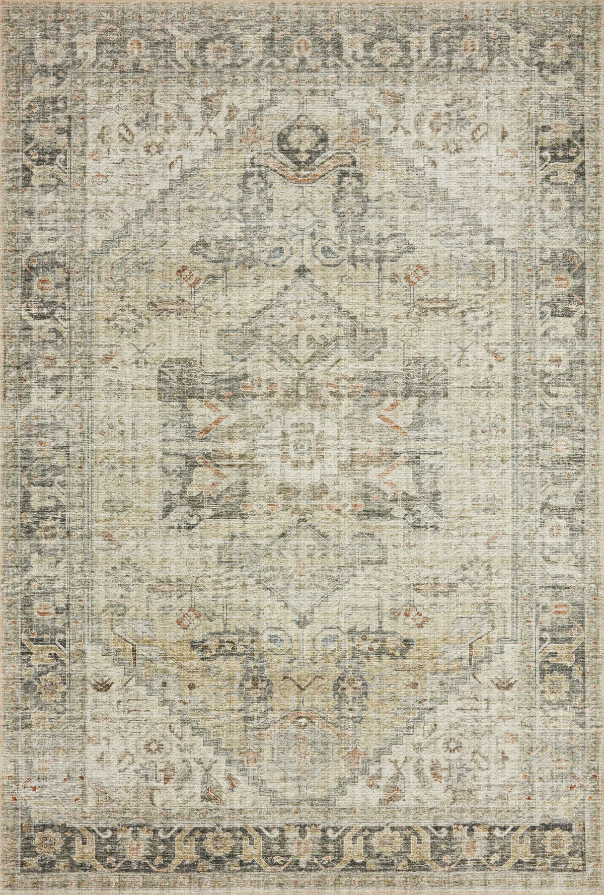 Natural Sand Oriental Area Rug 5' x 7' R924070