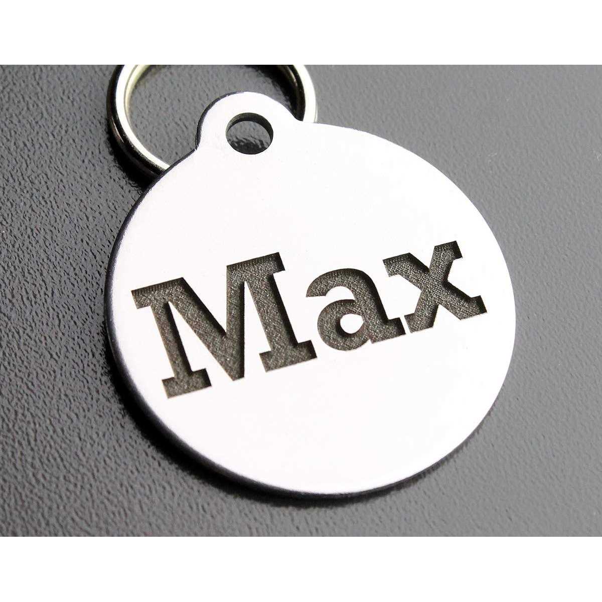 Stainless Steel Custom Deep Engraved Pet ID Tags D884