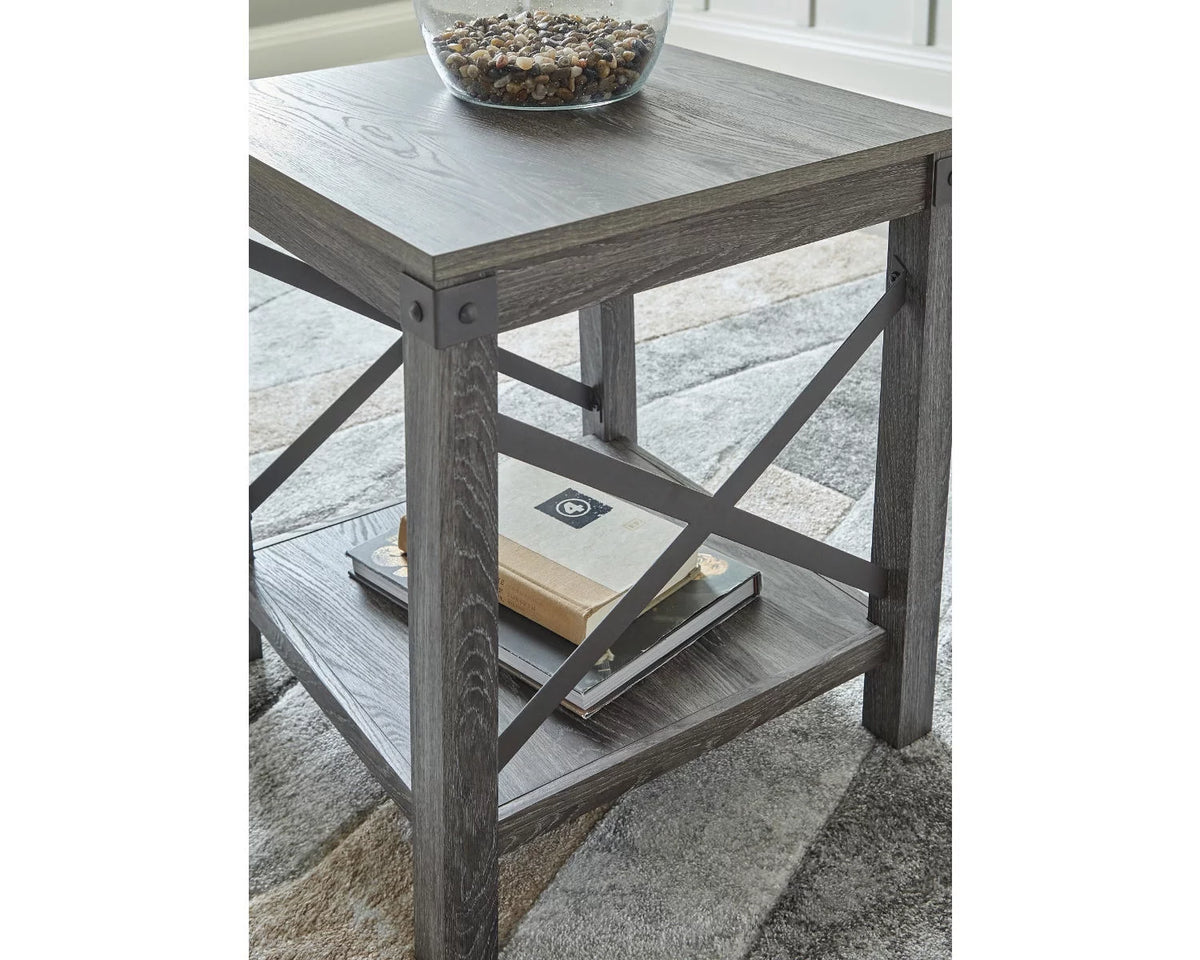 End Table Grayish Brown Q4946