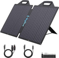 100W ETFE Portable Solar Panel Charger with Kickstands, IP65 Waterproof, SAE and MC4 Cable N83274
