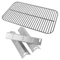 Porcelain Cooking Grid and 3 Stainless Steel Heat Plates M366