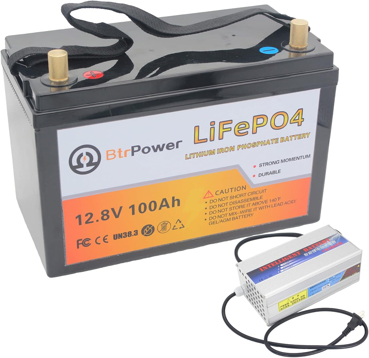 12V 50AH LiFePO4 Battery with Built-in 50A BMS G983