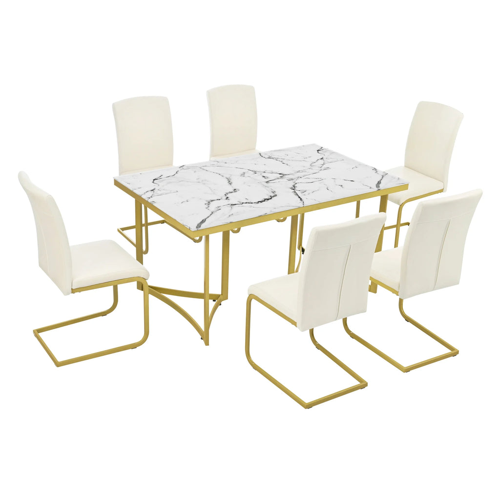 7-Piece Modern Dining Table Set N60567