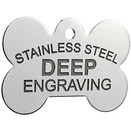 Stainless Steel Custom Deep Engraved Pet ID Tags D884
