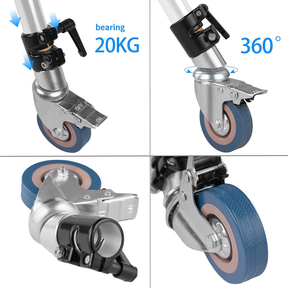 Swivel Caster Wheels Set 3 Pack C693245