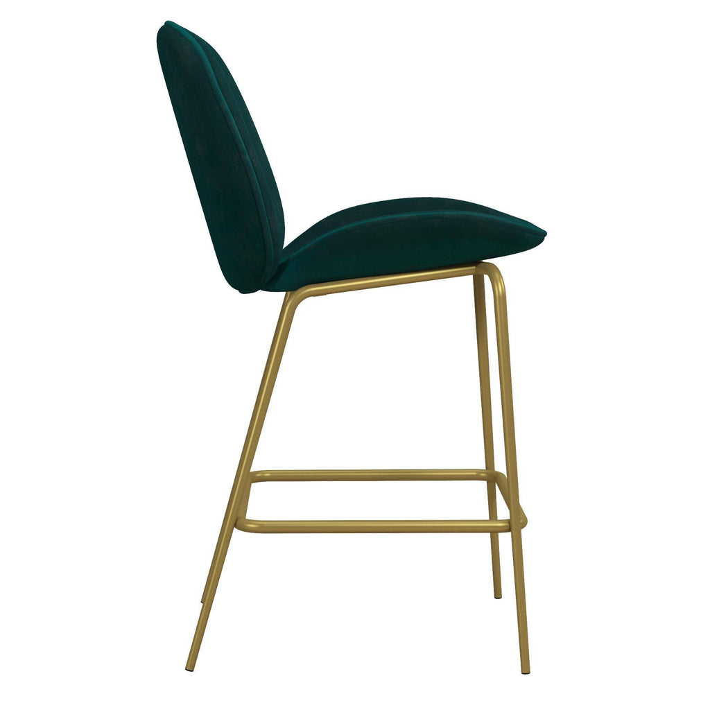 Green Upholstered Counter Stool P1487