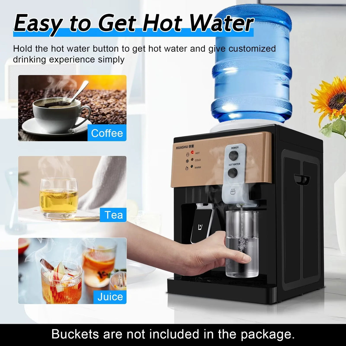 Countertop Electric Hot Cold Water Cooler Dispenser N257725
