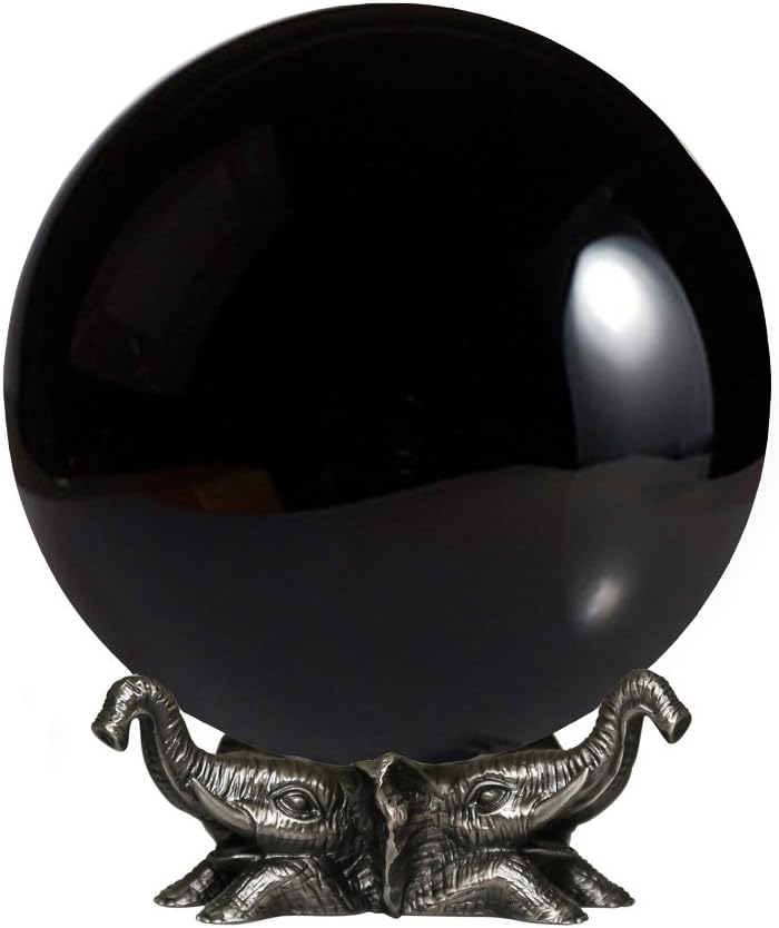 Clear Crystal Ball with Elephant Stand W504