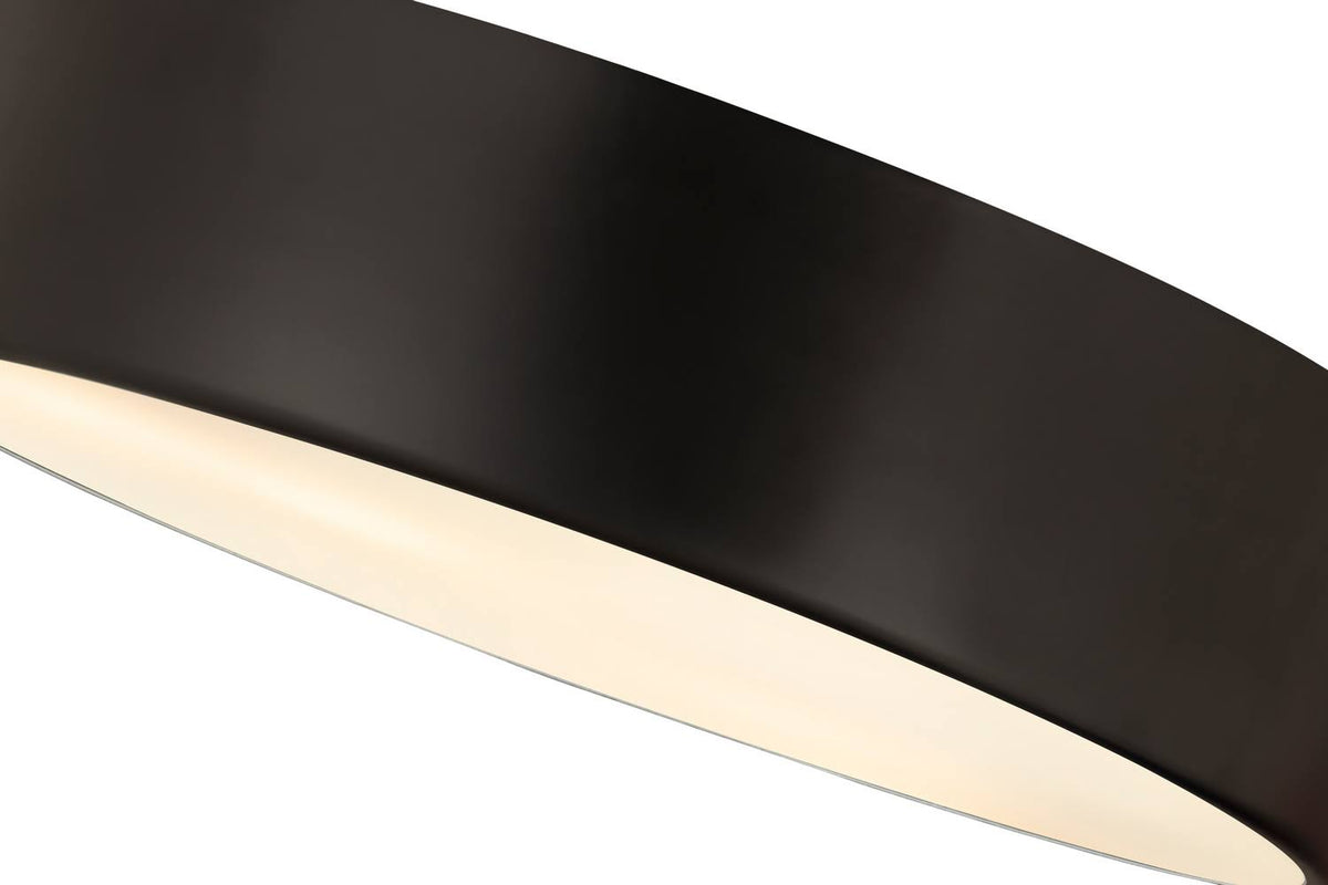 Matte Black 4 Light Flush Mount U855