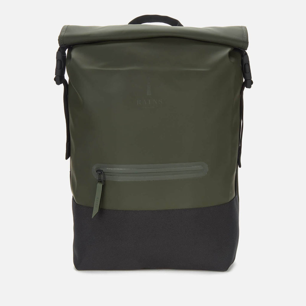 Green Buckle Rolltop Rucksack I807