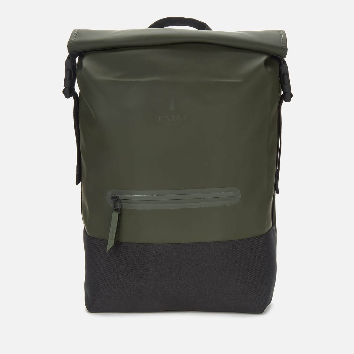 Green Buckle Rolltop Rucksack I807