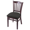 Chair with Dark Cherry Finish and Canter Iron Seat Z47190