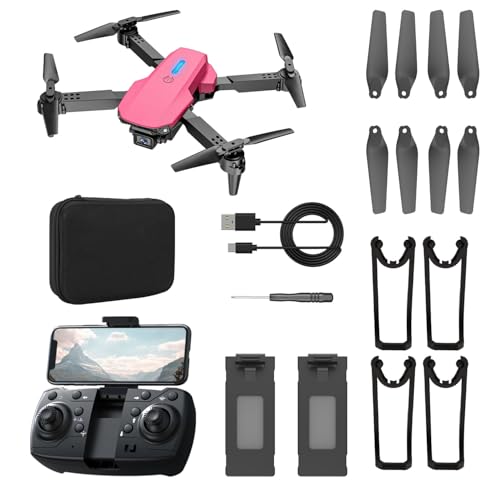 Mini Drone with Camera 1080P, Foldable, 2 Batteries, Black R37556