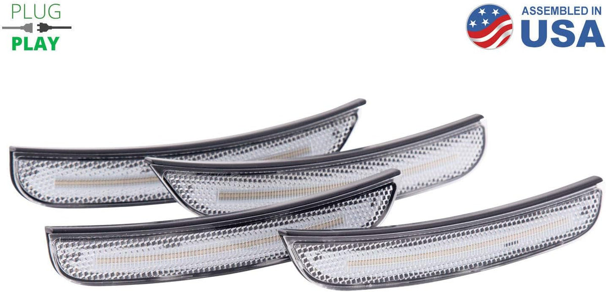 15-20 Dodge Charger LED Sidemarkers Clear Set S1528