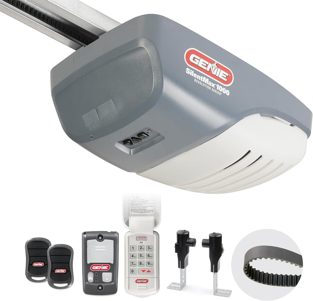 Garage Door Opener with Belt Drive and two Remotes D717