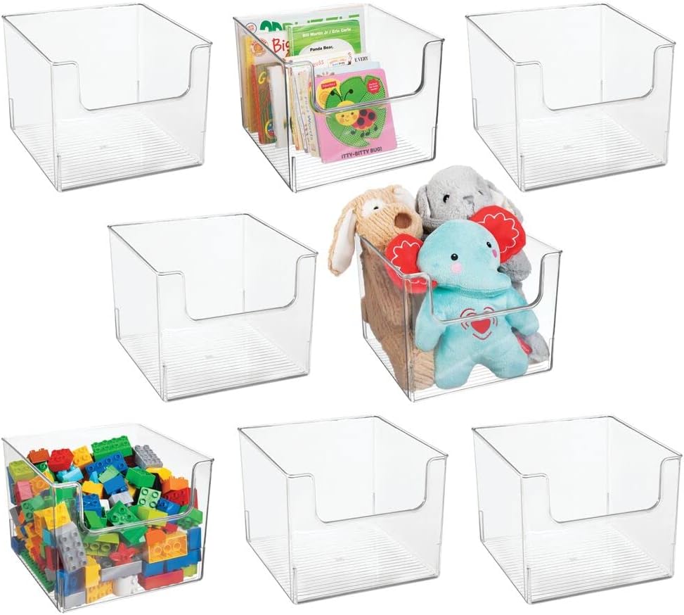 Clear Plastic Storage Organizer Bin 8 Pack K272324