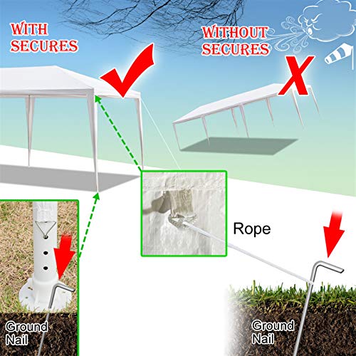 10 x 30FT White Heavy Duty Waterproof Party Tent J892425