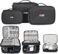 3 Pcs Electronic Organizer Bag Pouch Q496
