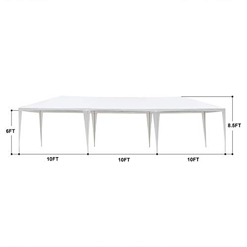10 x 30FT White Heavy Duty Waterproof Party Tent J892425