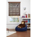 Cordless Faux Wood Blind Dark Oak 54.5 x 72 in. G534