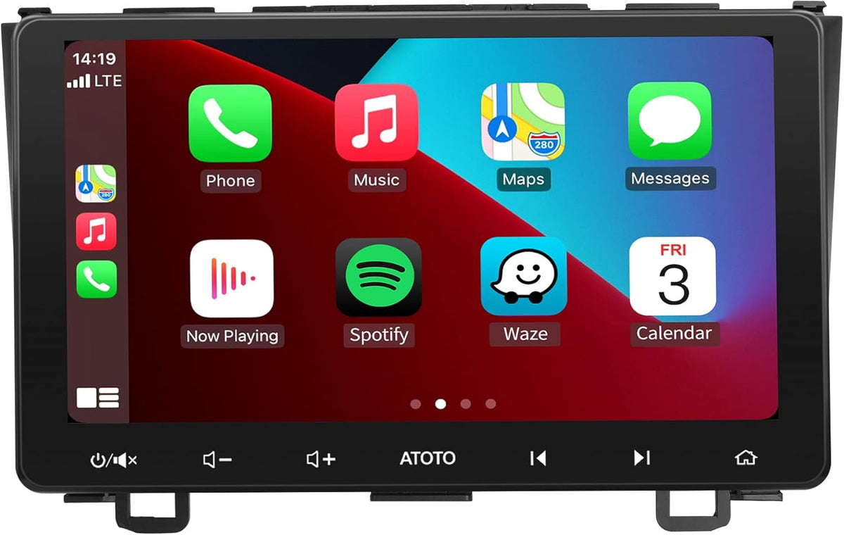 Android Double Din Car Stereo with Wireless CarPlay & Android Auto, 9inch IPS Display, Dual Bluetooth I304351