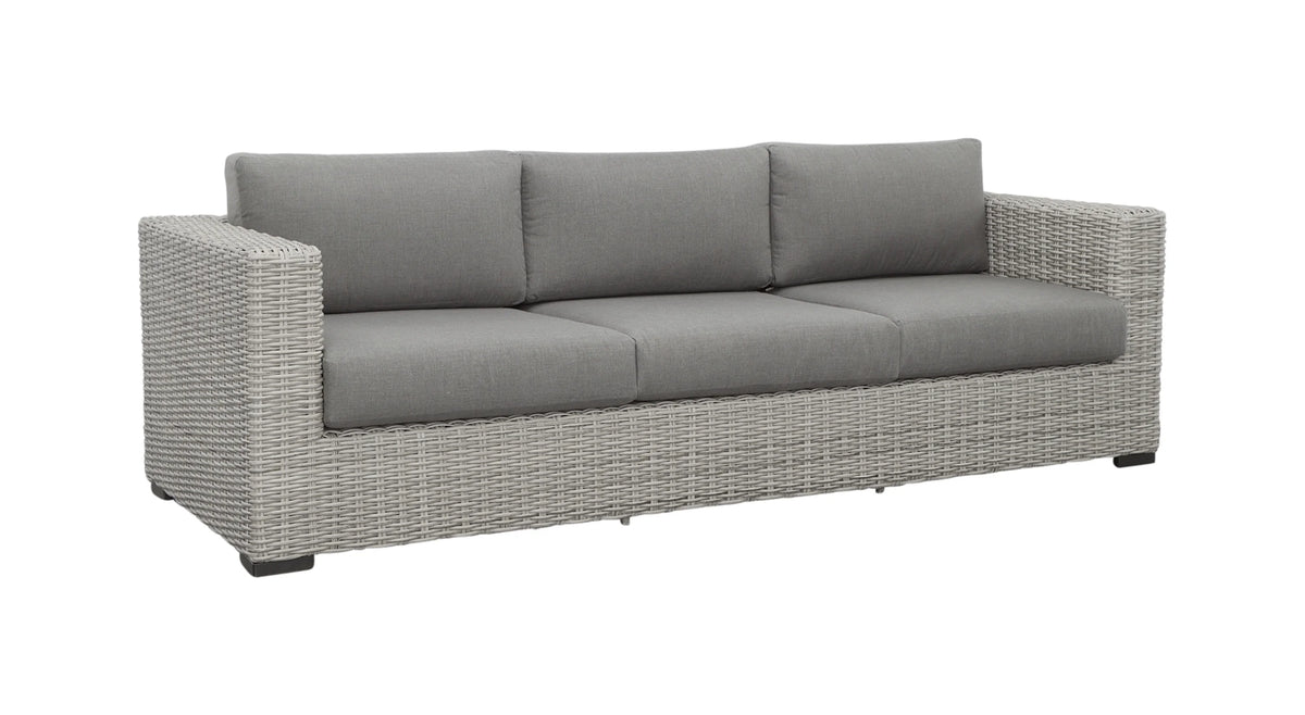 HDPE Resin Wicker Outdoor Sofa with Solution-Dyed Acrylic Covers S235687