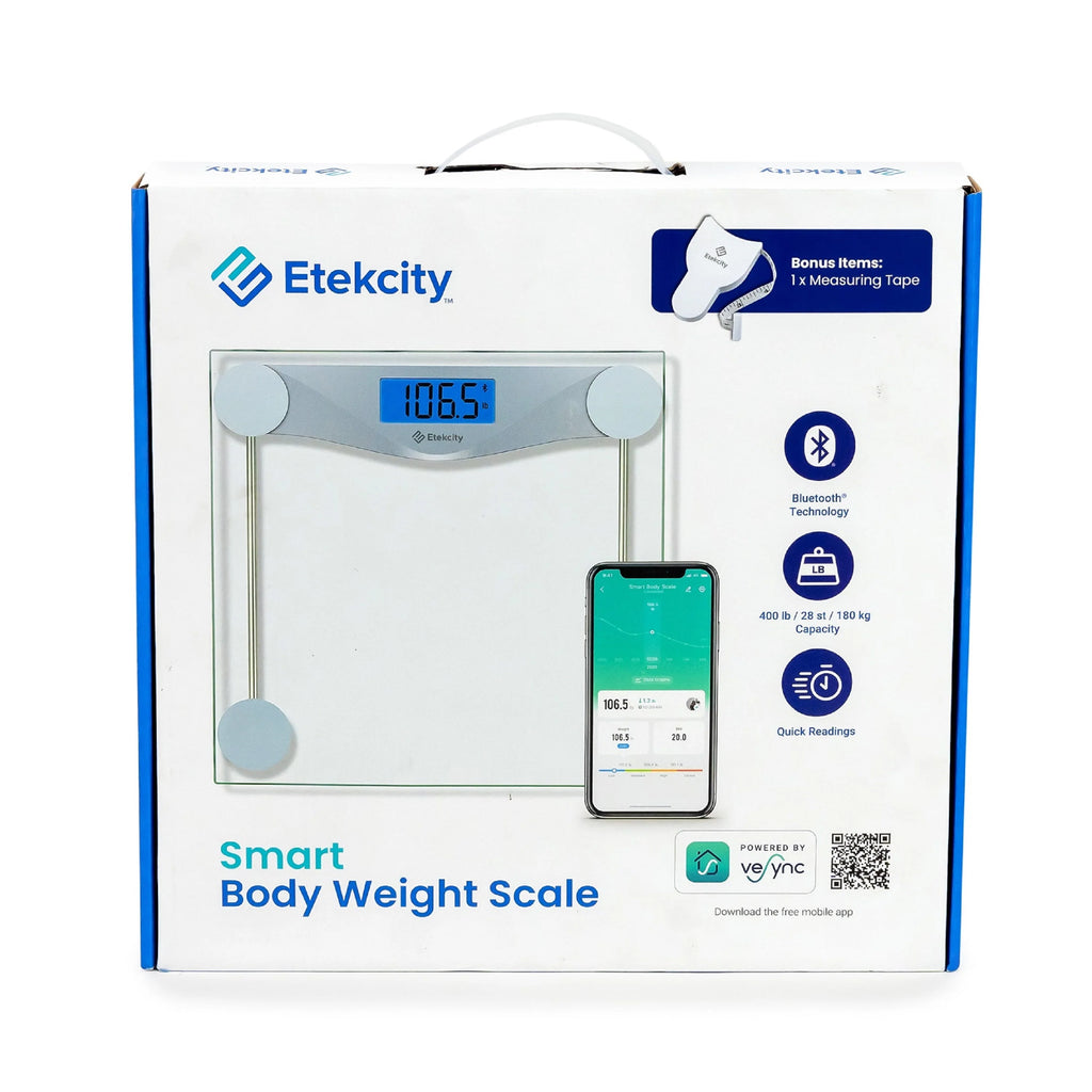 400lb Capacity Glass Bathroom Scale D4889