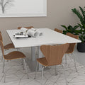 6 Person Rectangular Conference Table Metal Base C72985