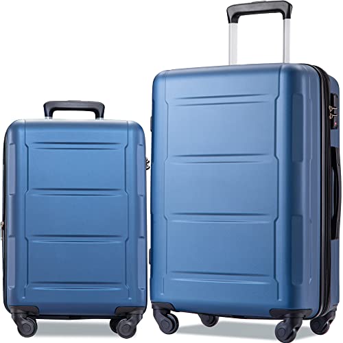 2 Piece Expandable ABS Hard Shell Luggage Set with TSA Lock, 20in+28in, Green C857926