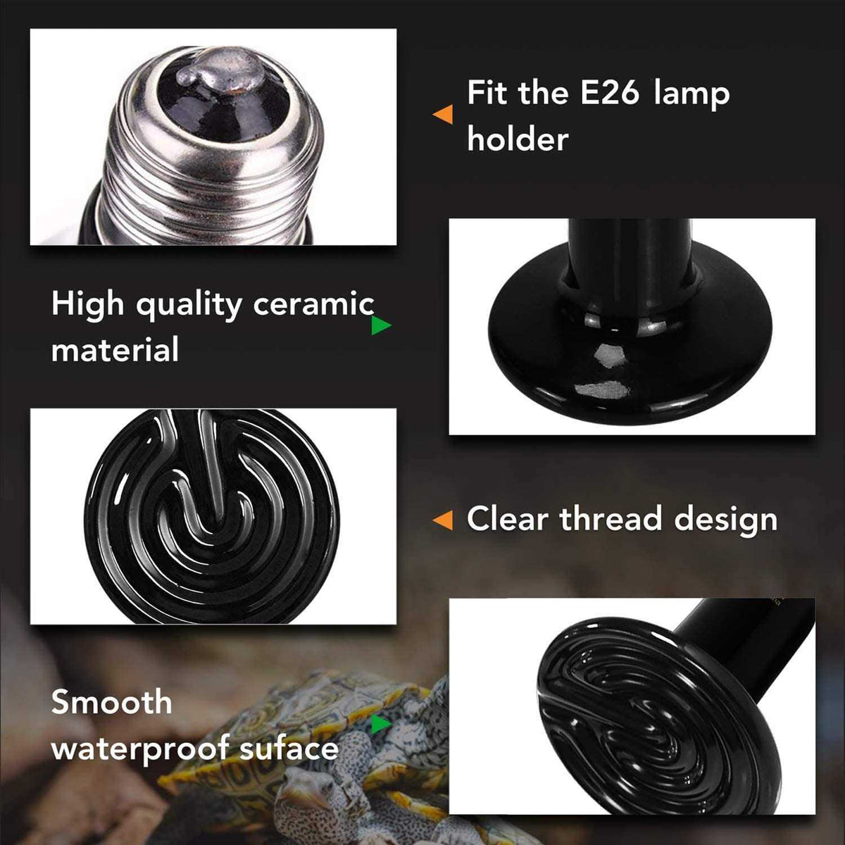 150W Ceramic Heat Emitter Reptile Heat Lamp Z420