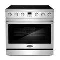 36 in. 6.0 cu. ft. Electric Range with Glass Cooktop and Convection Oven in Stainless Steel Y865