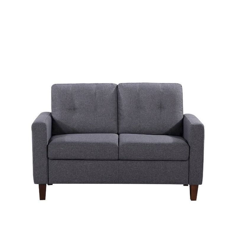 Tufted Mid-Century Loveseat - Beige W436315