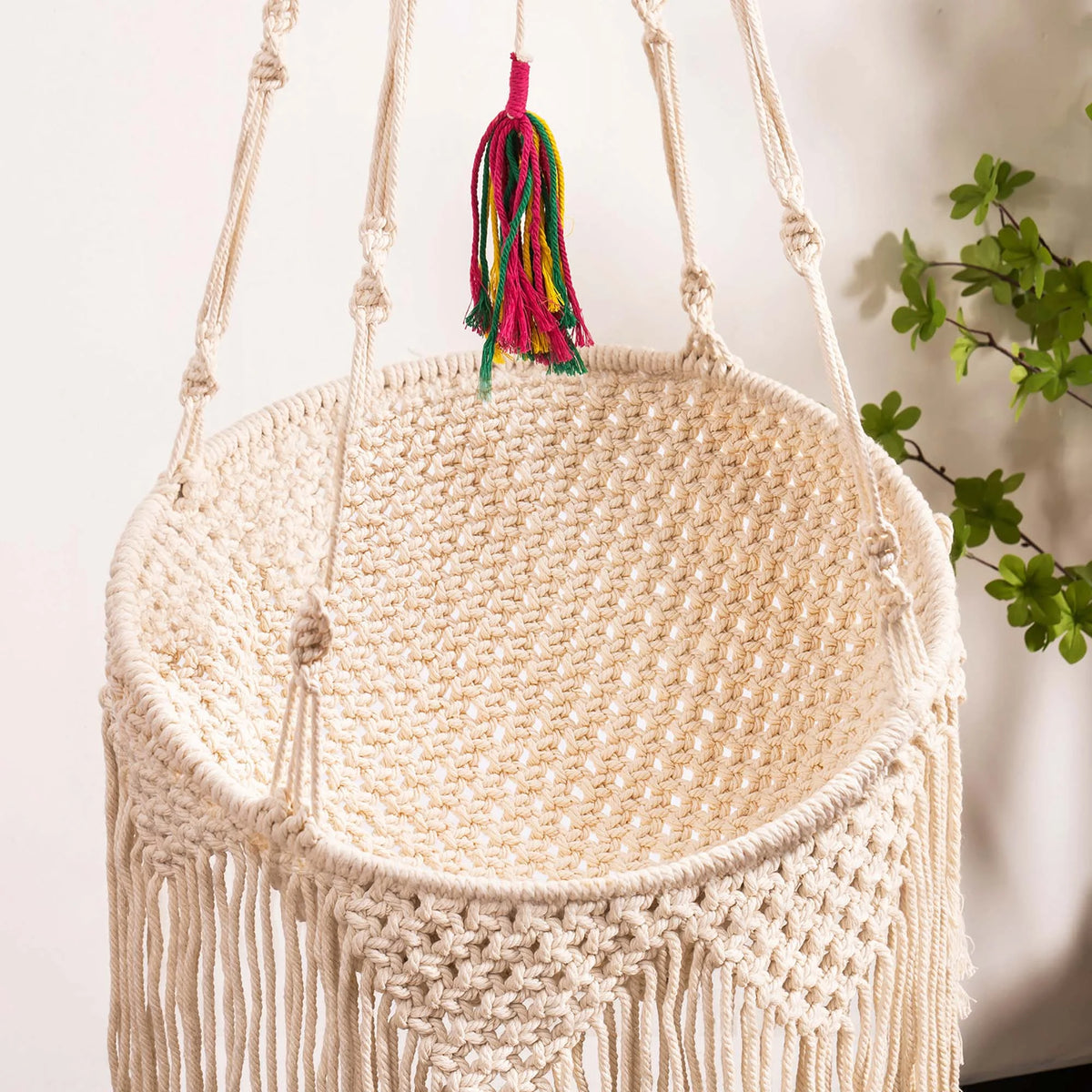 Woven Cotton Cat Hammock Hanging Bed O748500