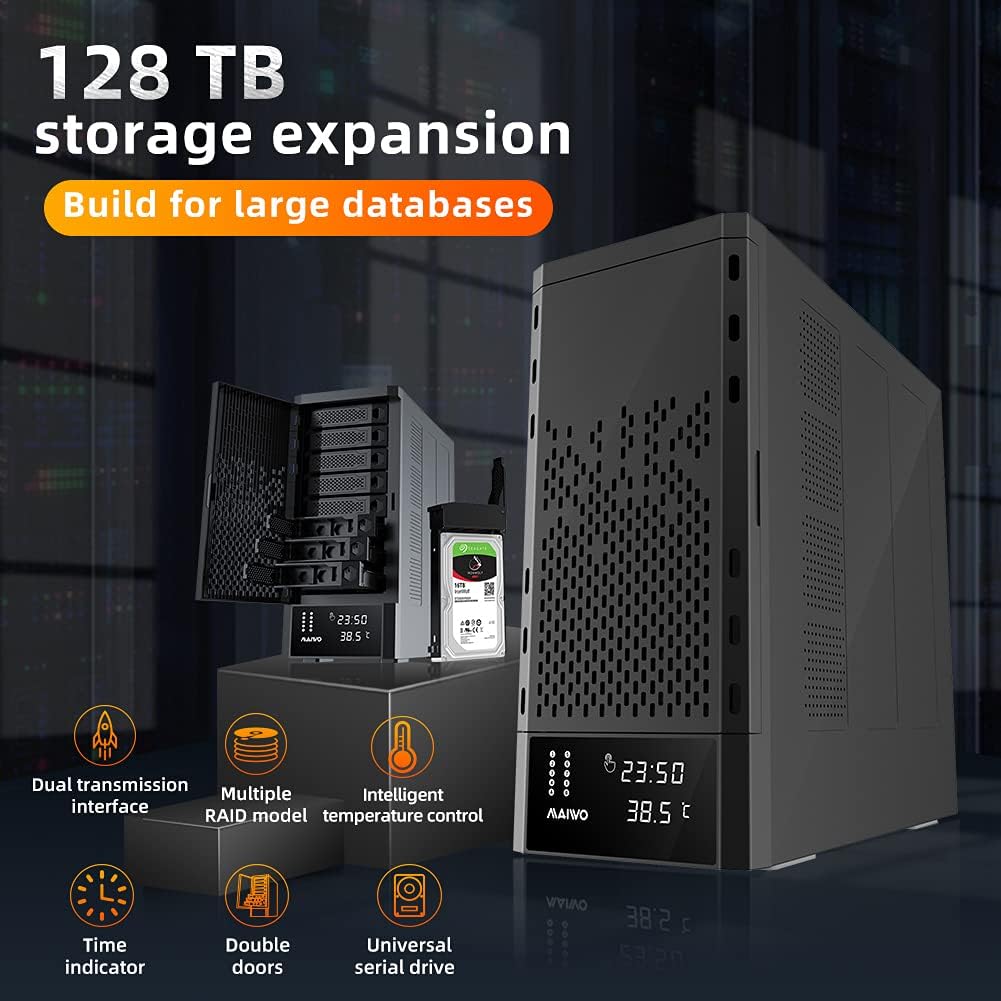 8 Bay 2.5/3.5 inch Hard Drive RAID Enclosure X7560