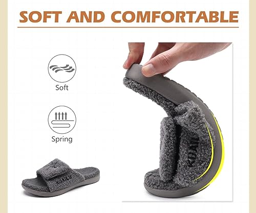 Mens Slides Sport Sandals with Arch Support Open Toe Size 7-15 C982