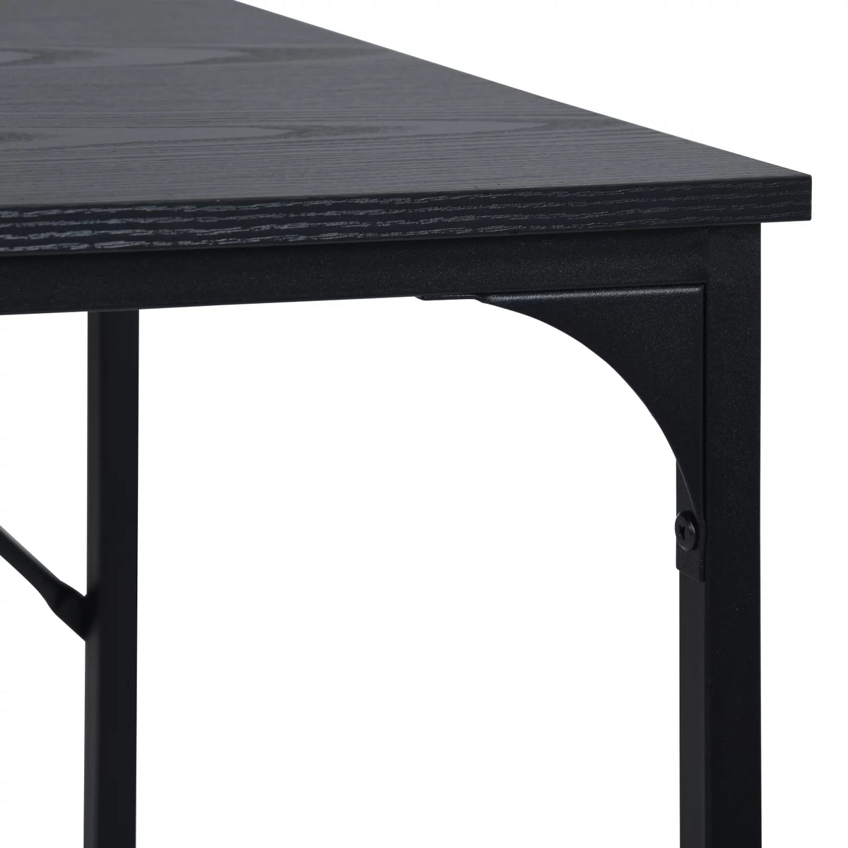 Computer Desk 55 inch with Storage Bag Black Metal Frame F45335