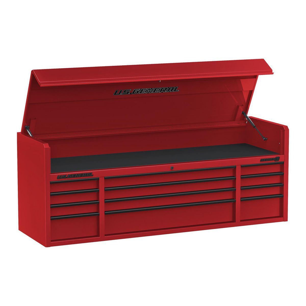 72 in. x 22 in. Triple Bank Top Chest, Red Z217737