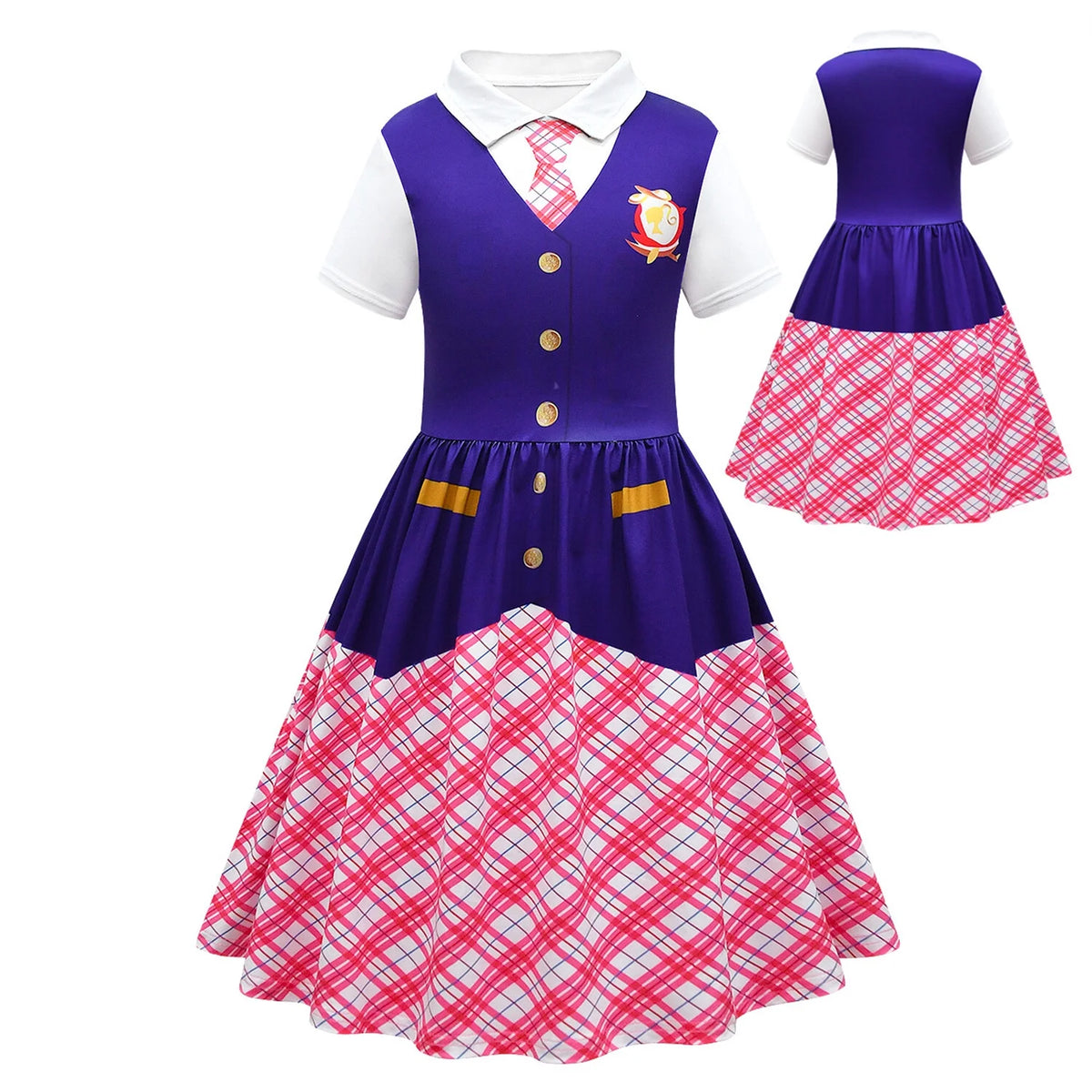 Pink & Purple Girls Princess Dress U4113
