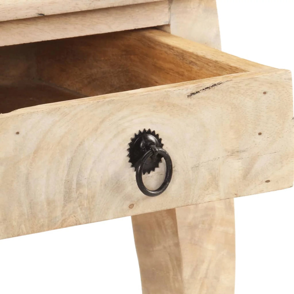 Solid Mango Wood Bed Cabinet X93852