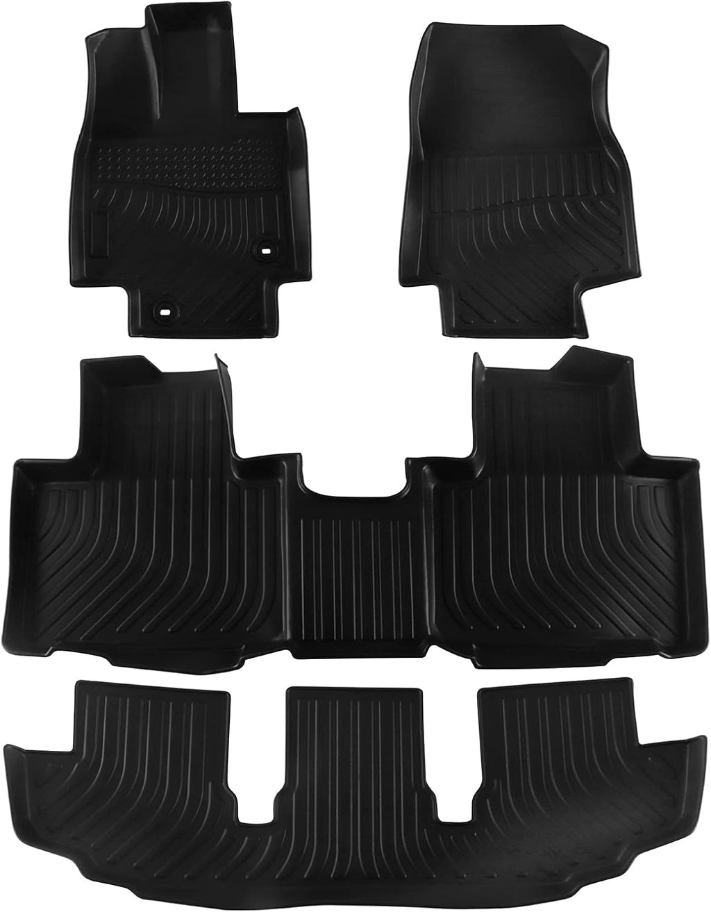 TPE Black All Weather Floor Mats Z545