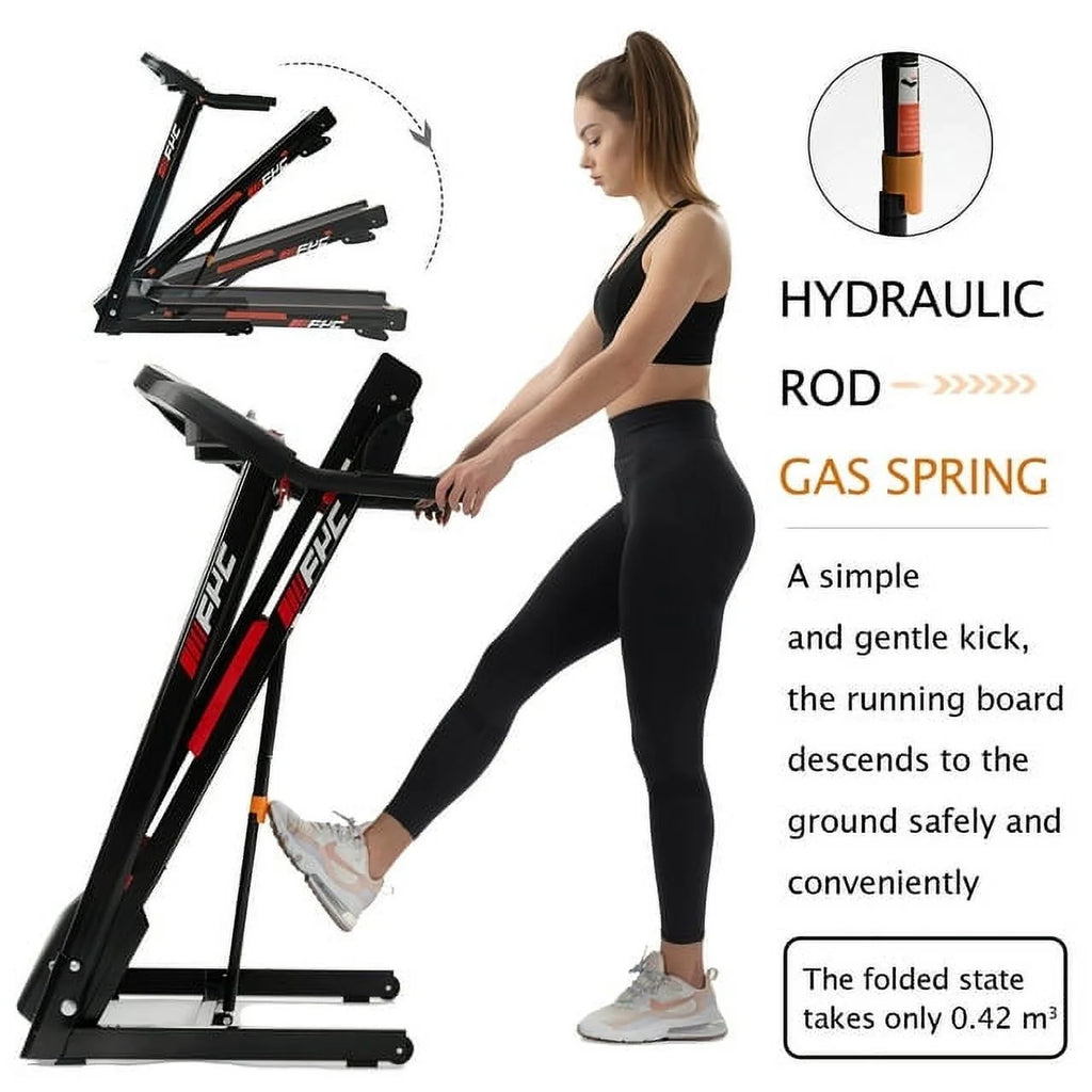 3.5HP Folding Incline Treadmill 330 LB Capacity W373