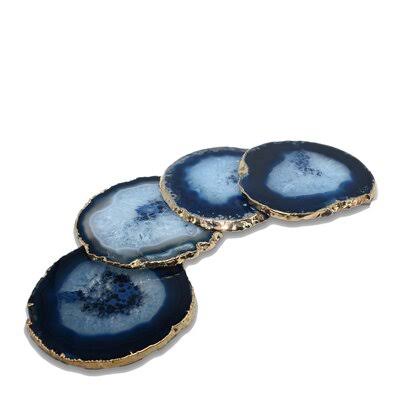 Blue Agate Coaster Set of 4 F131632