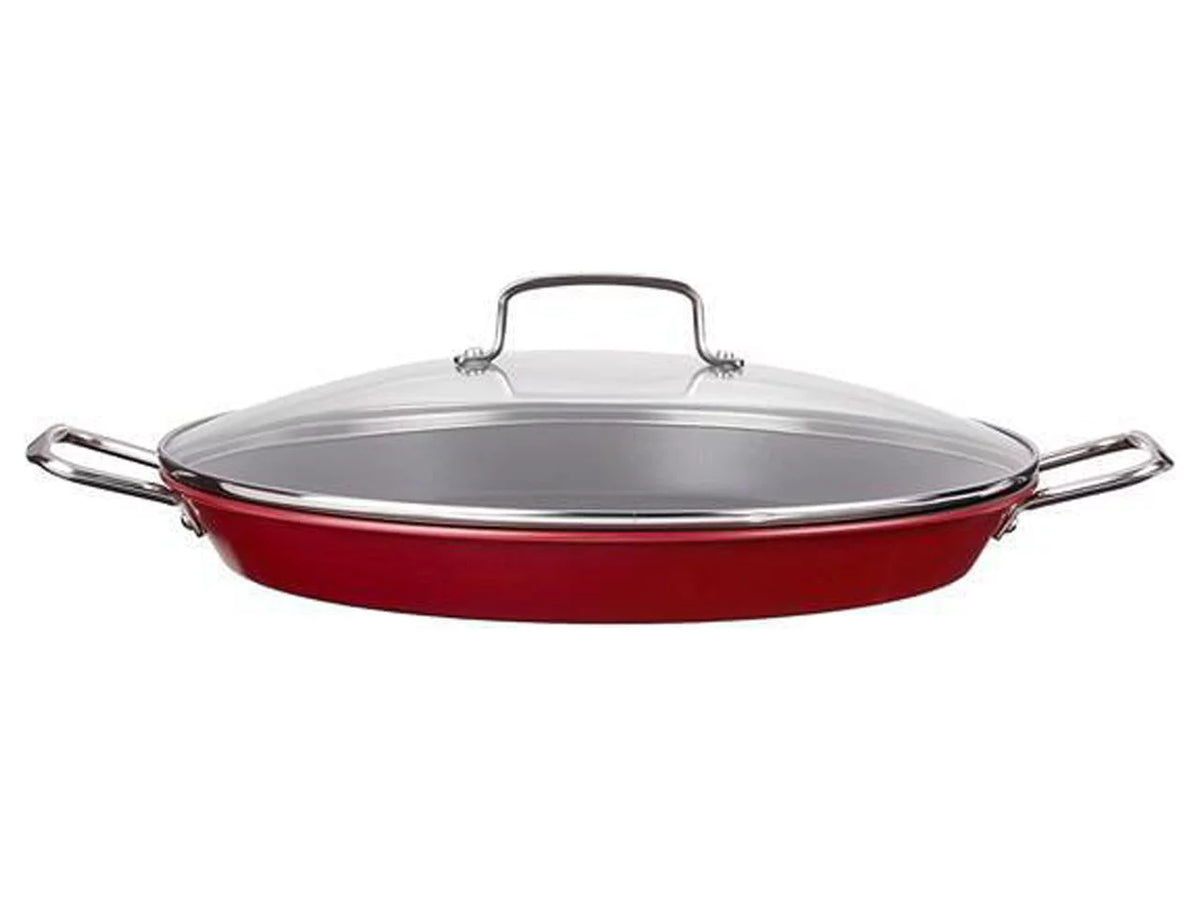 Non-Stick 15" Paella Pan with Glass Lid D14294