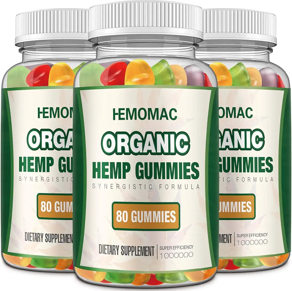 Organic Hemp Gummies High Potency Vegan Non-GMO Supplement G35854