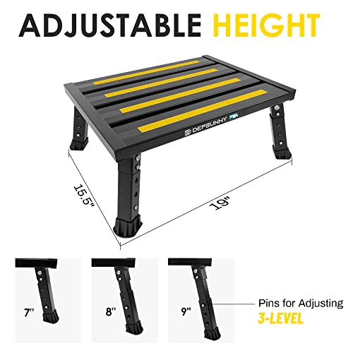 Adjustable Height Aluminum Foldable RV Step S873499