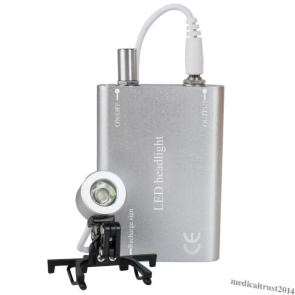 Silver Portable Head Light Lamp 1W LED G18690