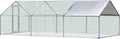 Large Metal Chicken Coop 3 Rooms Walk-in Enclosure 10' x 20' x 6.5' P5769