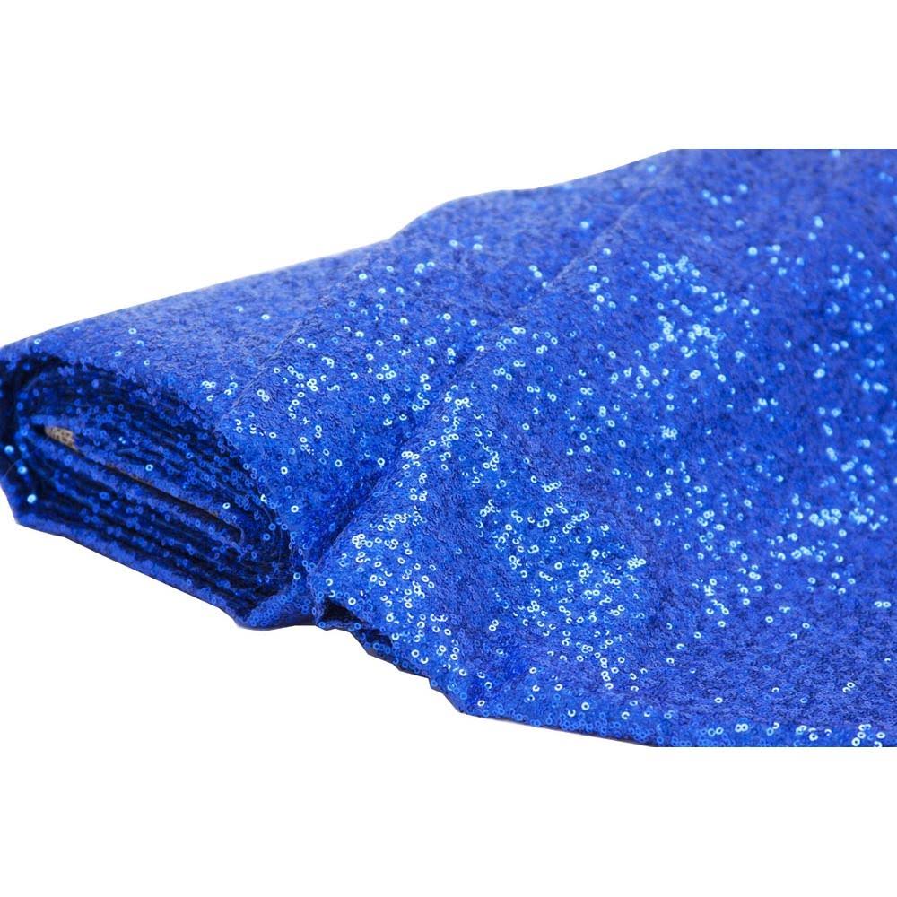 Royal Blue Sequins Fabric Bolt E951