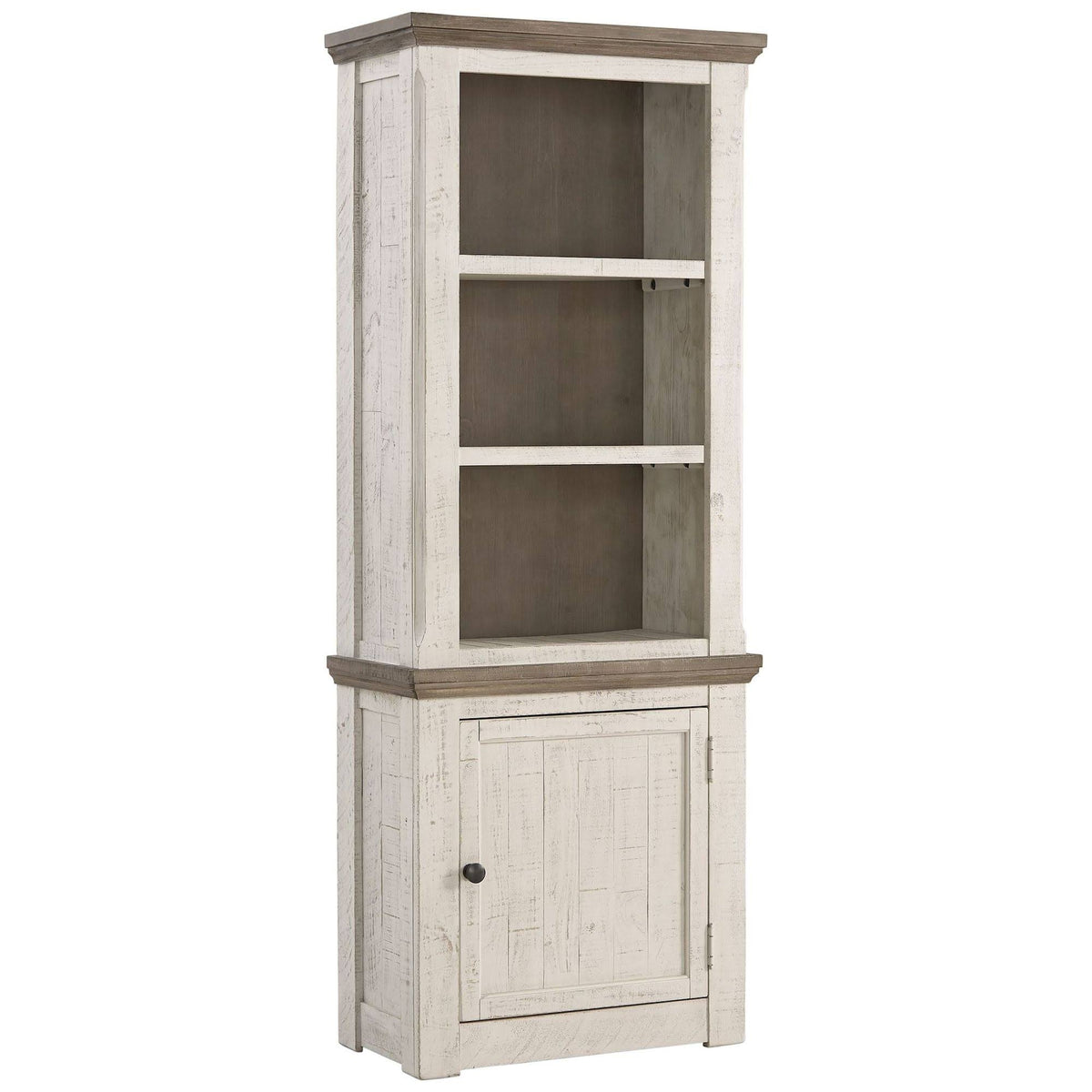 Wooden Right Pier Cabinet with 1 Door and 2 Shelves A47907